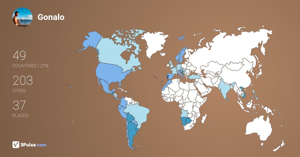 Изображение Карты путешествий Gonalo Ferreira