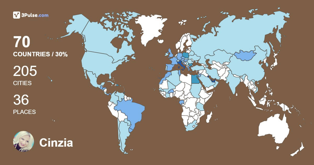 Изображение Карты путешествий Cinzia Pedicone