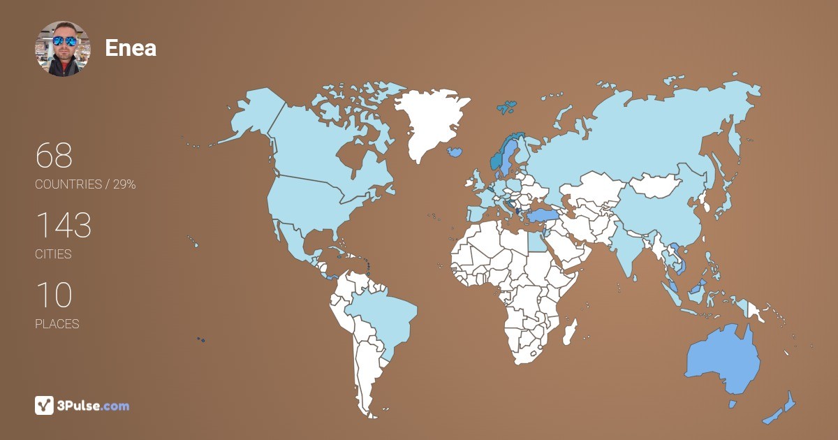 Изображение Карты путешествий Enea Haxhiaj