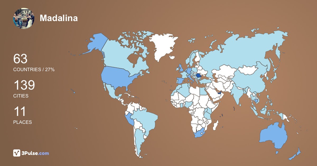 Madalina Wallani's Travel Map Image