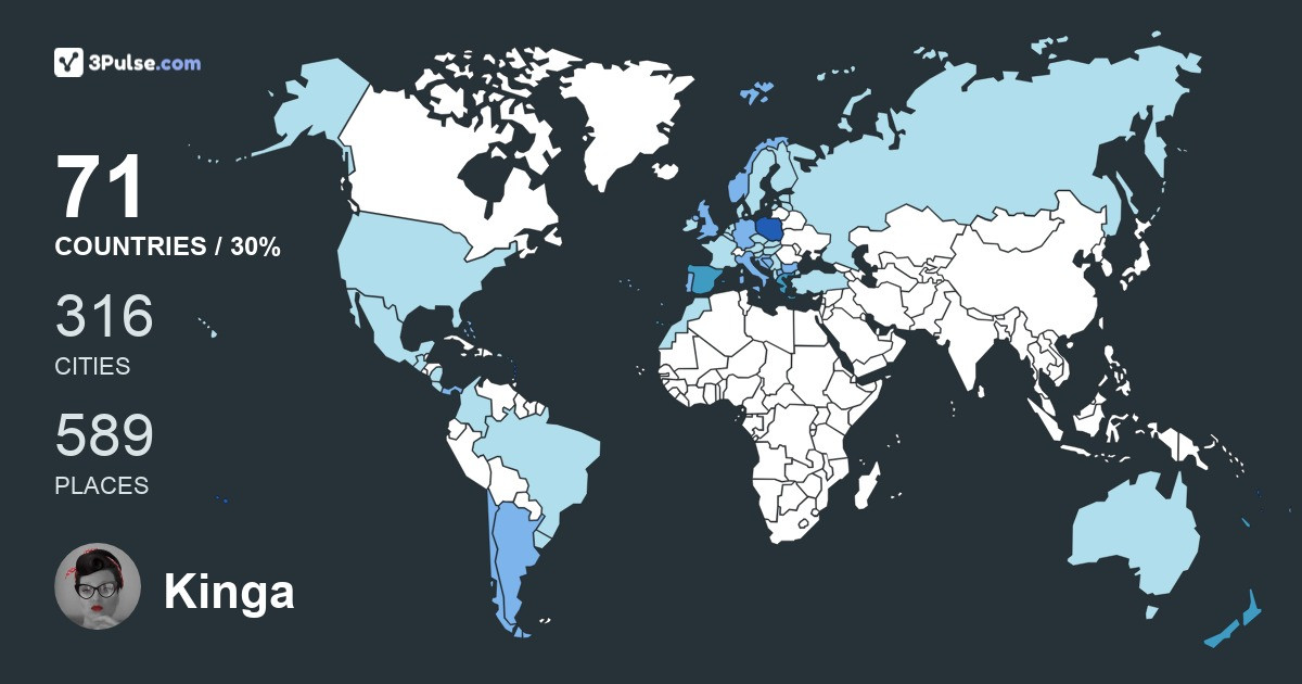 Изображение Карты путешествий Kinga EN