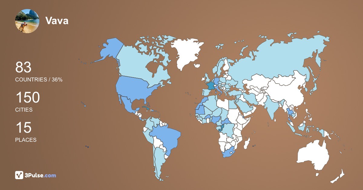 Vava Lopez's Travel Map Image
