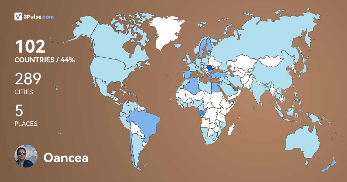 Изображение Карты путешествий Oancea Marius-Cristian