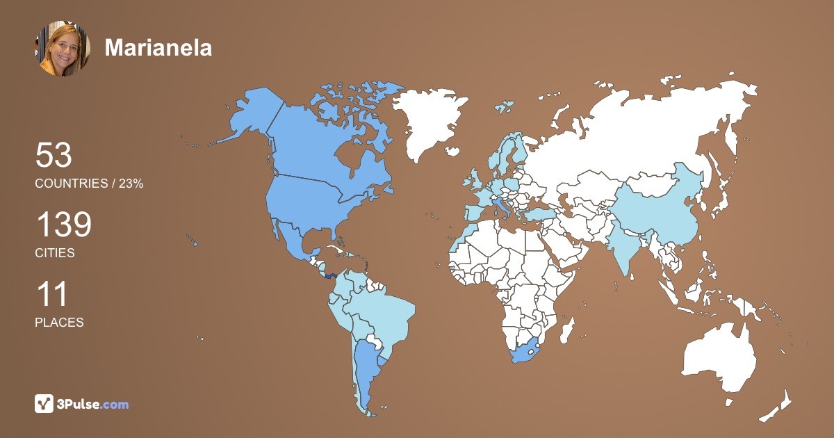 Изображение Карты путешествий Marianela Moreno-Kirkland