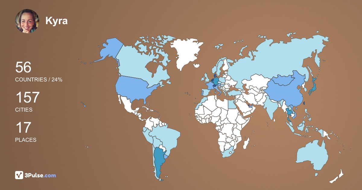 Kyra Mengeu's Travel Map Image