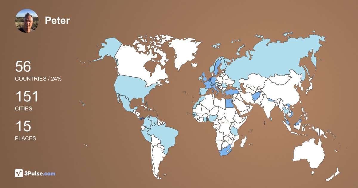 Изображение Карты путешествий Peter Taai