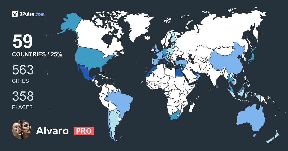 Alvaro Rivas's Travel Map Image