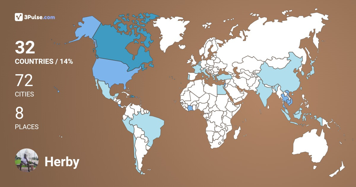 Herby Ayiti's Travel Map Image