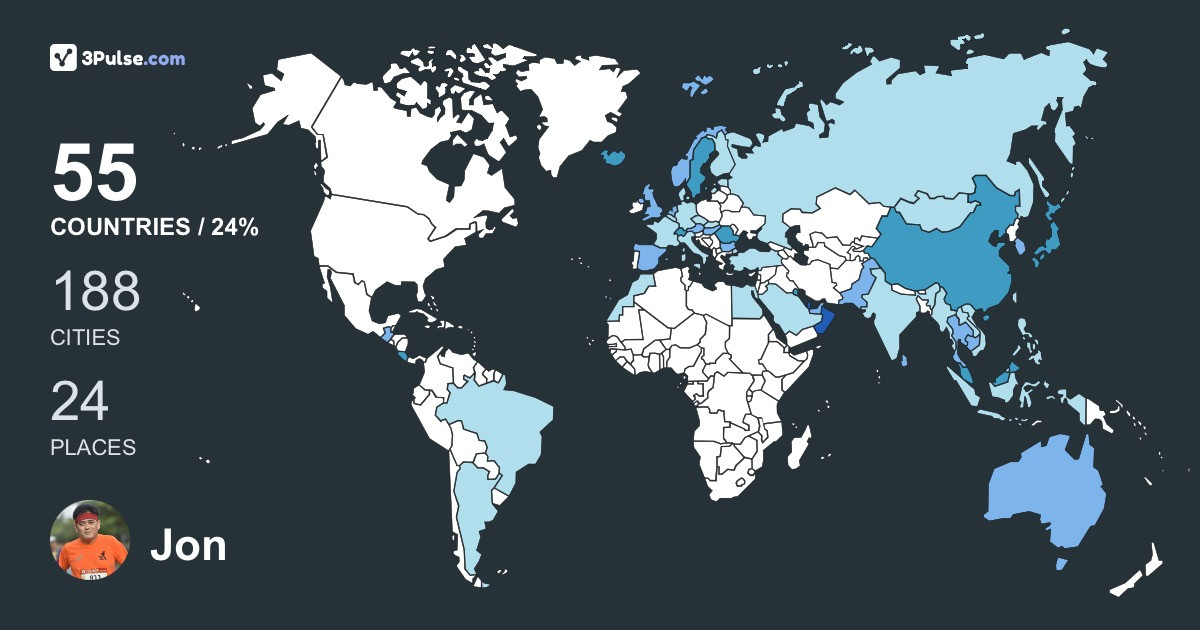 Изображение Карты путешествий Jon Lua
