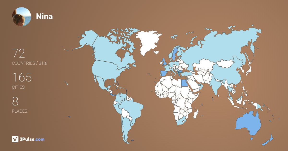 Изображение Карты путешествий Nina Lowe