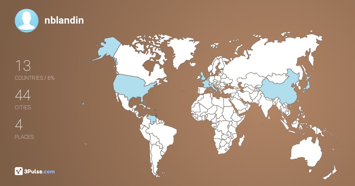 Изображение Карты путешествий nblandin