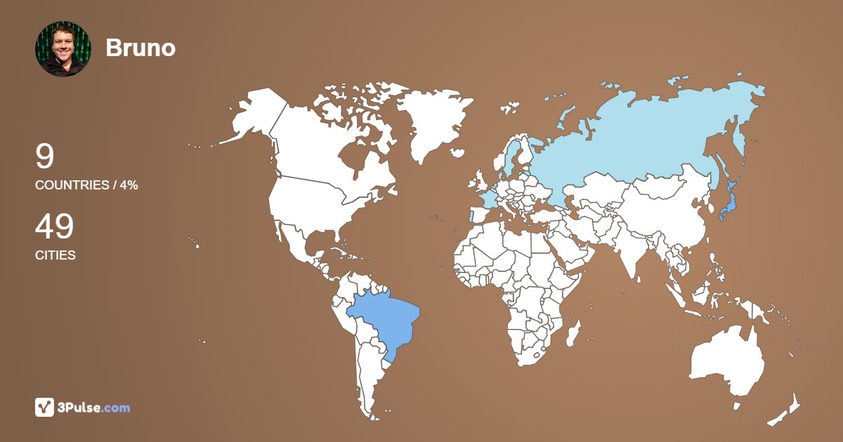 Изображение Карты путешествий Bruno Alarco