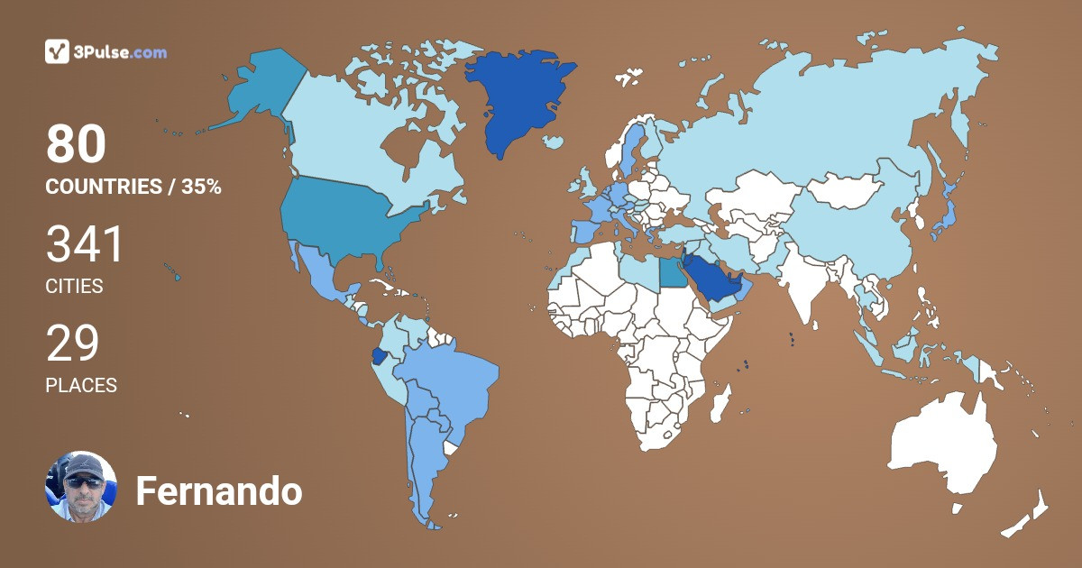 Изображение Карты путешествий Fernando De-La-Torre