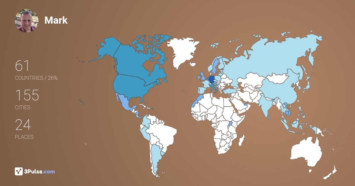 Изображение Карты путешествий Mark Anderson