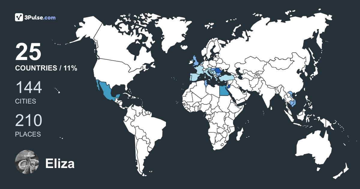 Eliza Lembrau's Travel Map Image