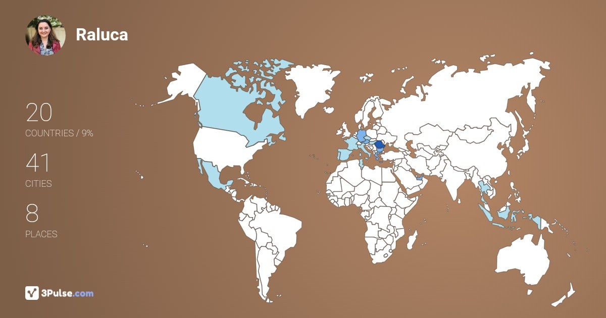Raluca Marin's Travel Map Image