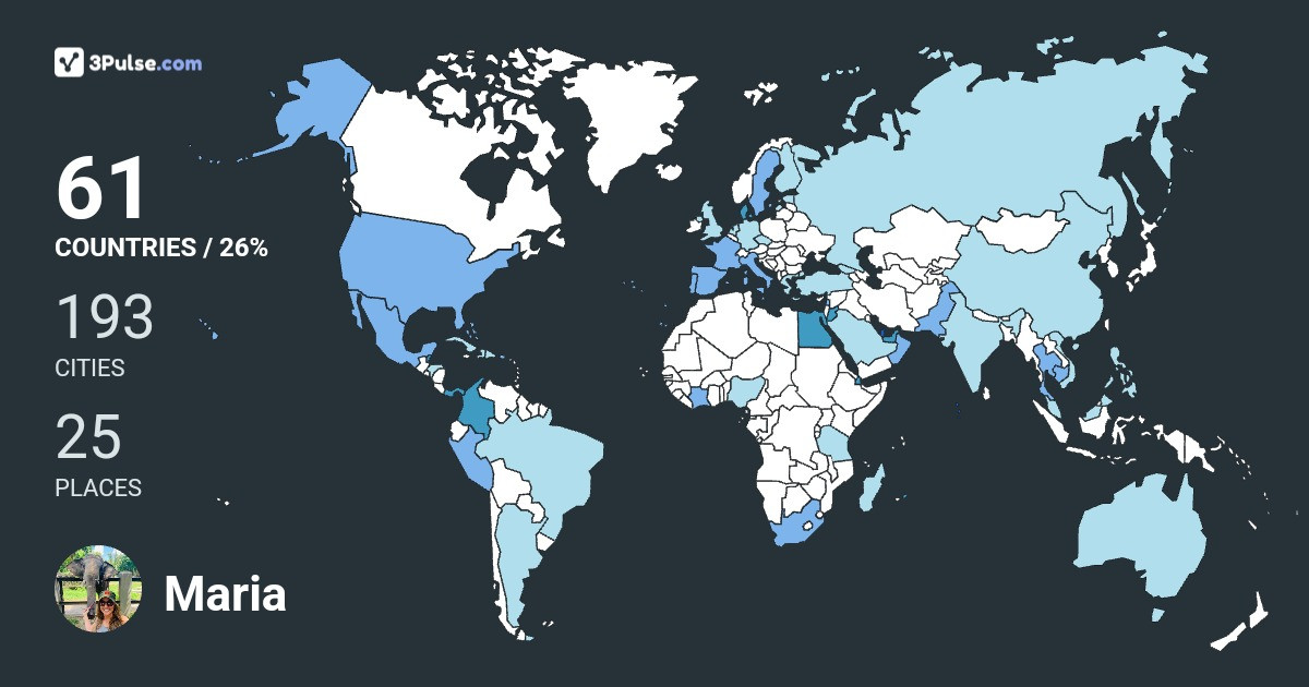 Maria Salazar's Travel Map Image