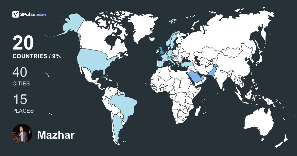 Изображение Карты путешествий Mazhar Hamidi