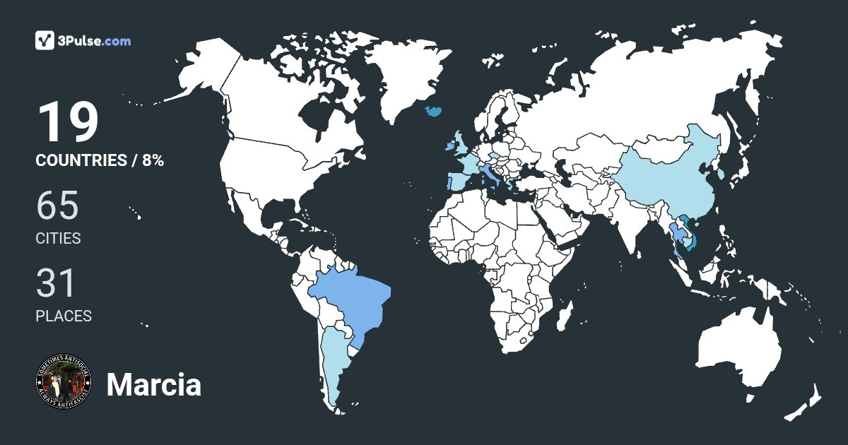 Marcia Lopes's Travel Map Image