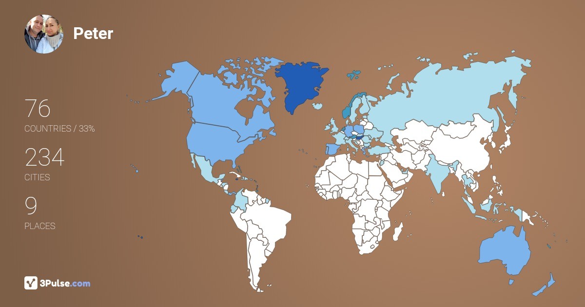 Изображение Карты путешествий Peter Dolgos
