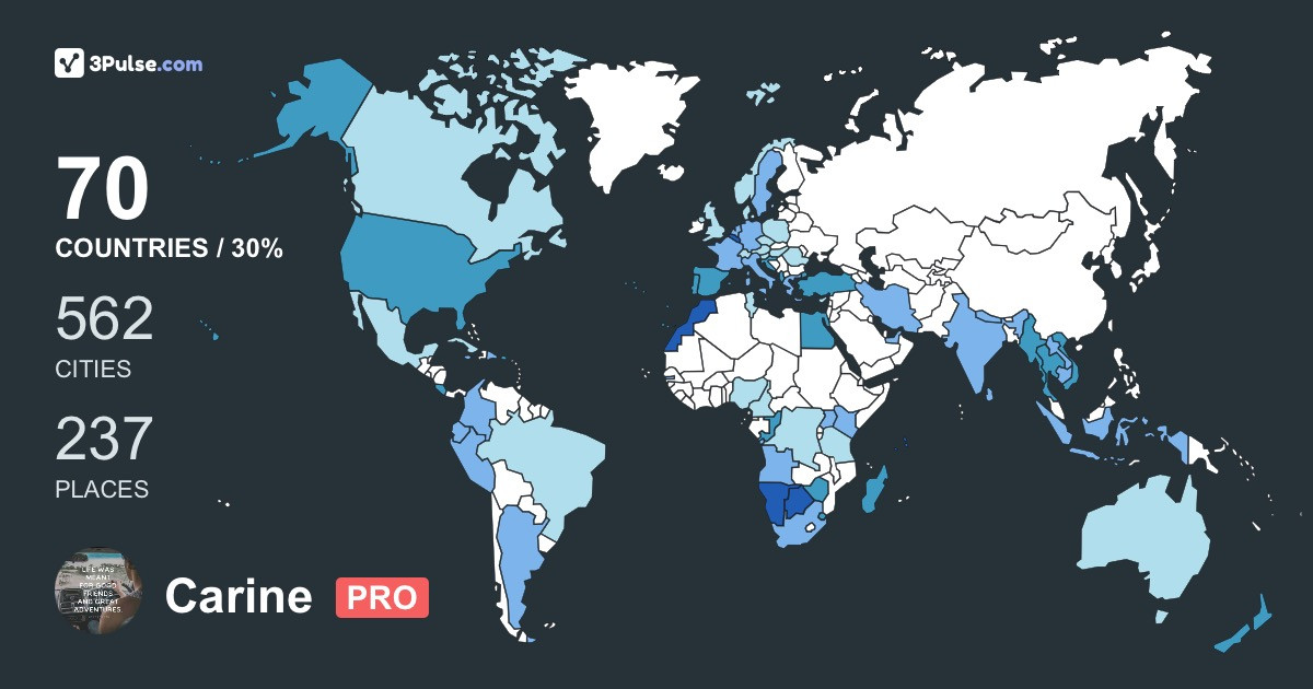 Изображение Карты путешествий Carine van-Elst
