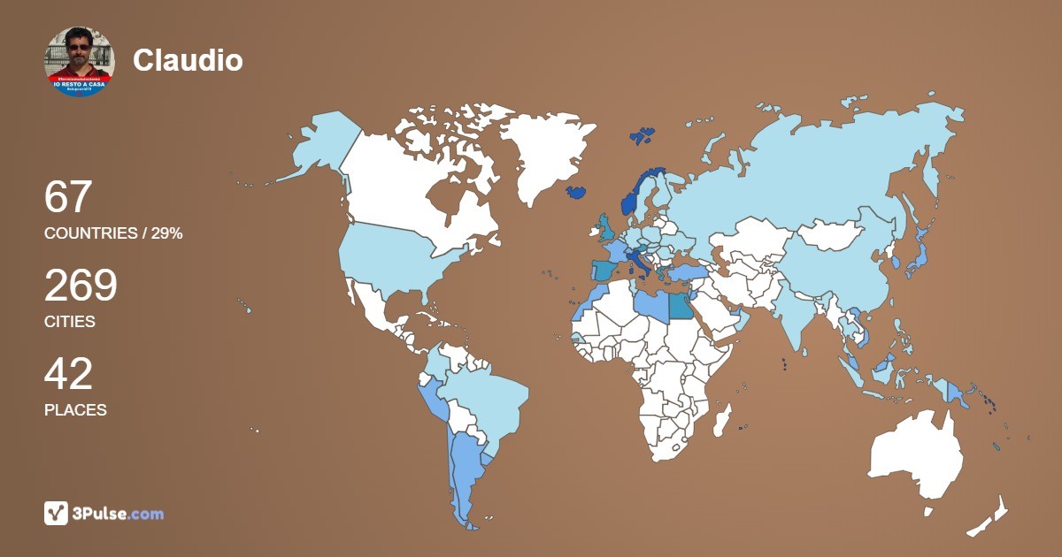 Изображение Карты путешествий Claudio Tarricone