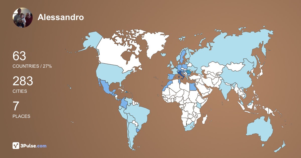 Изображение Карты путешествий Alessandro Baldo