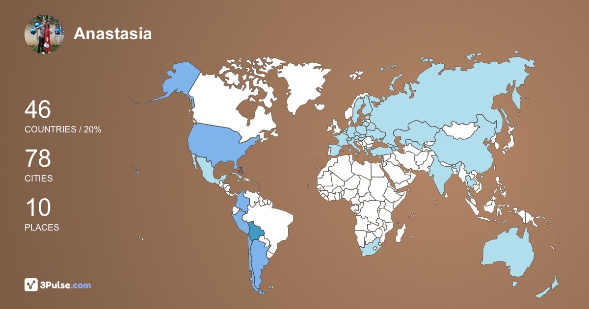 Изображение Карты путешествий Anastasia Melchikhina
