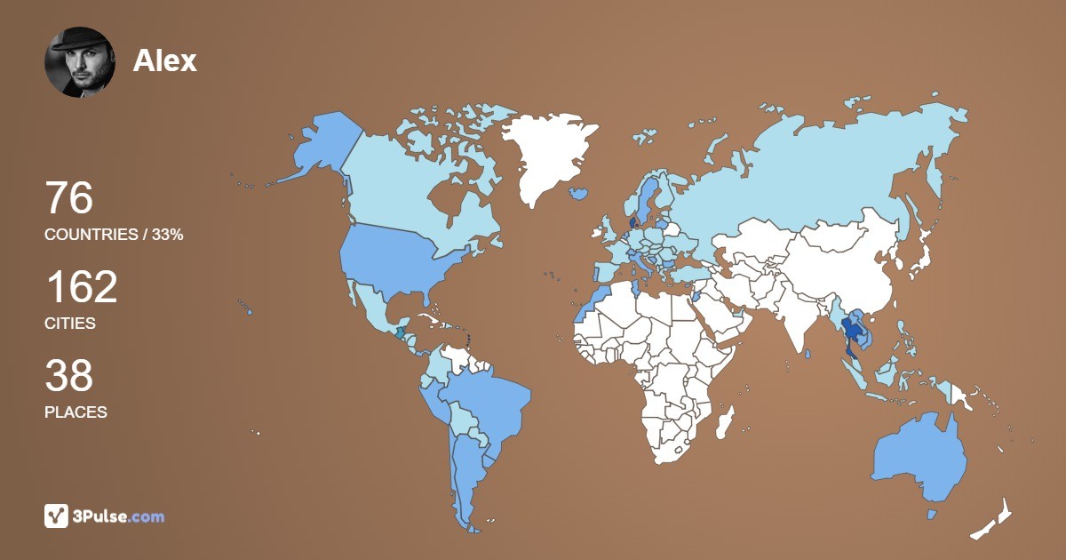 Изображение Карты путешествий Alex Joseph