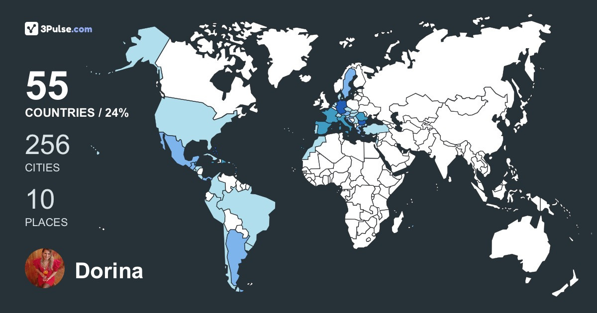 Dorina Oprea's Travel Map Image
