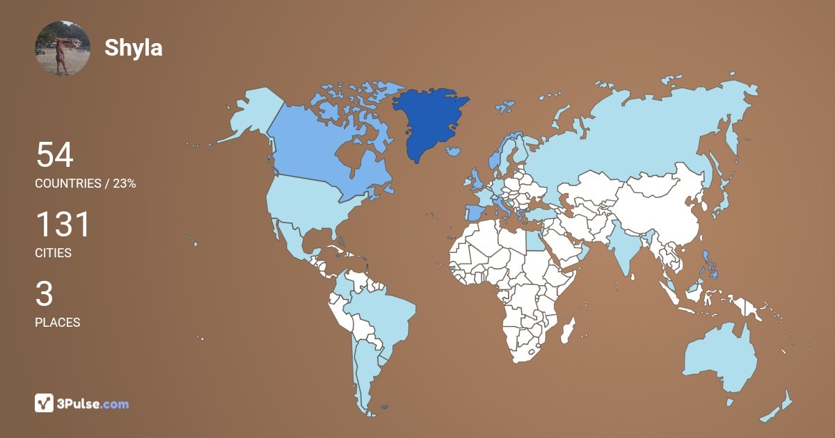 Изображение Карты путешествий Shyla Regino