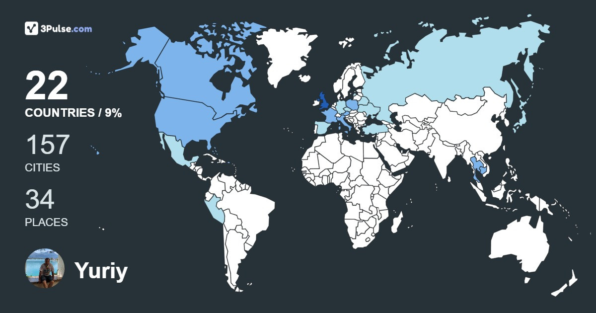 Изображение Карты путешествий Yuriy Yuriy
