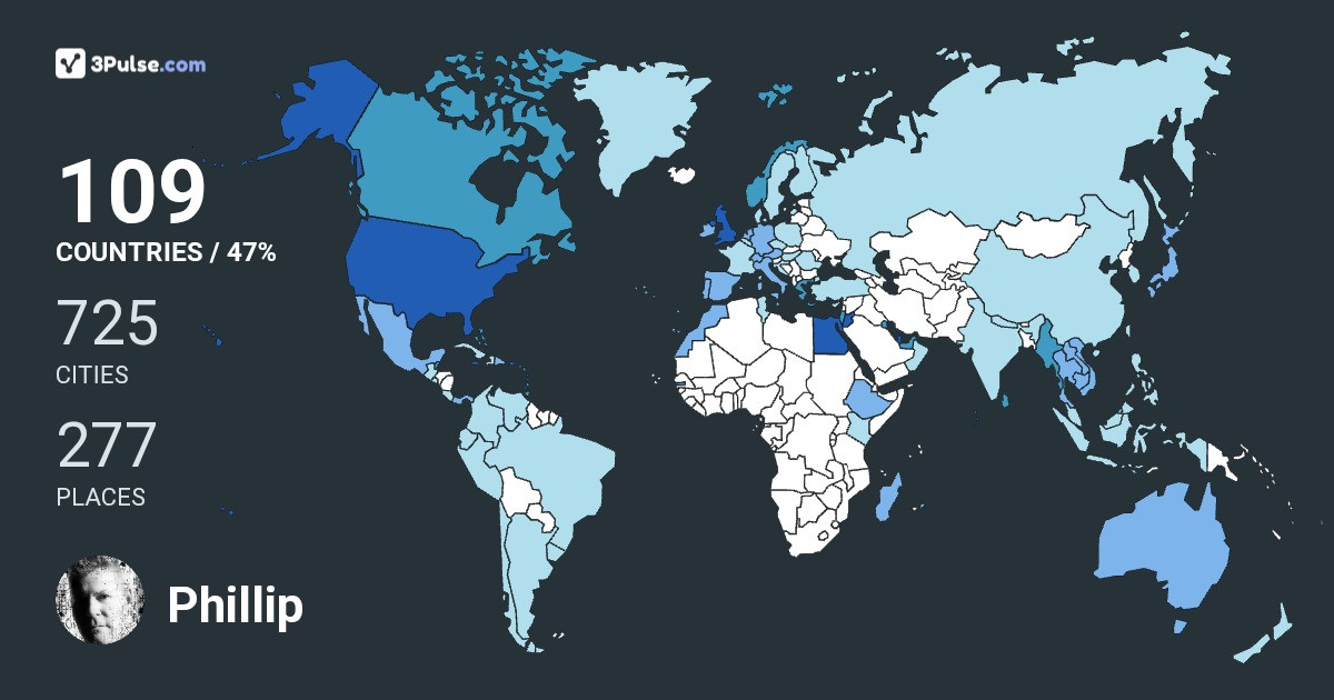 Изображение Карты путешествий Phillip McMullan