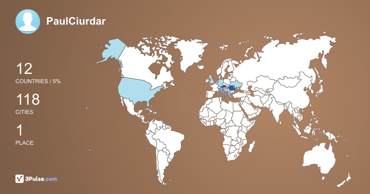 Изображение Карты путешествий PaulCiurdar