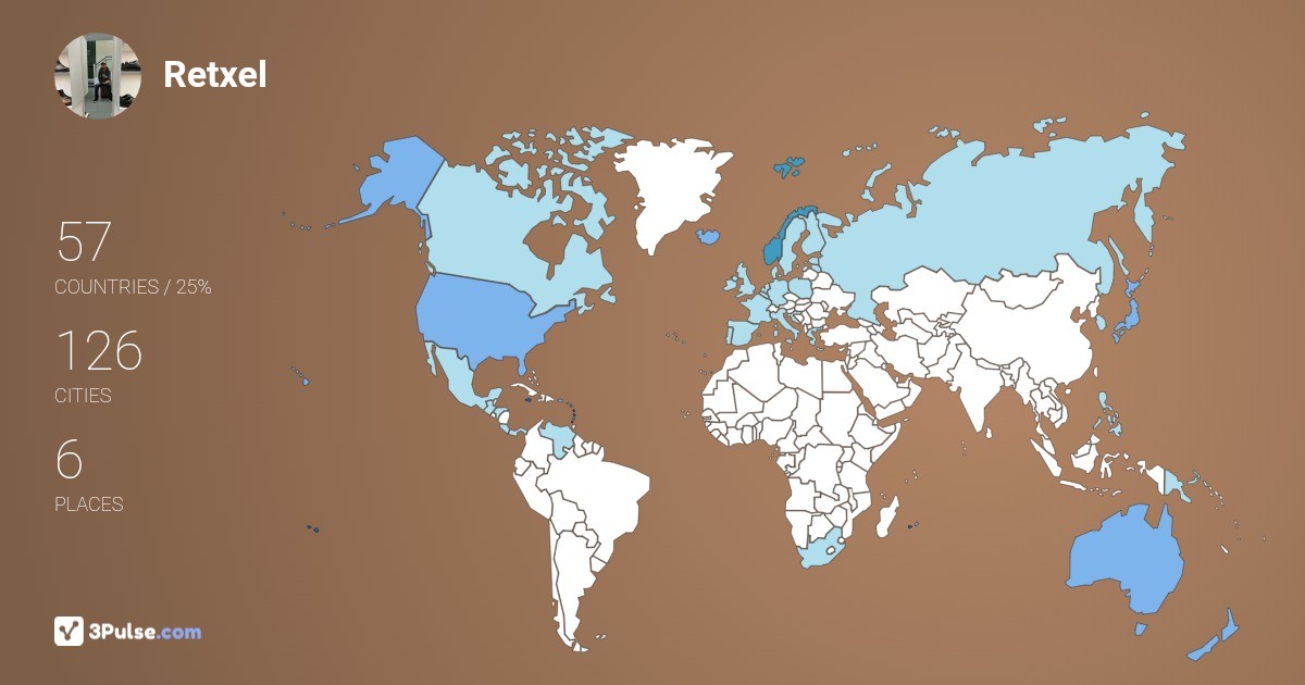 Retxel Oveunoa's Travel Map Image