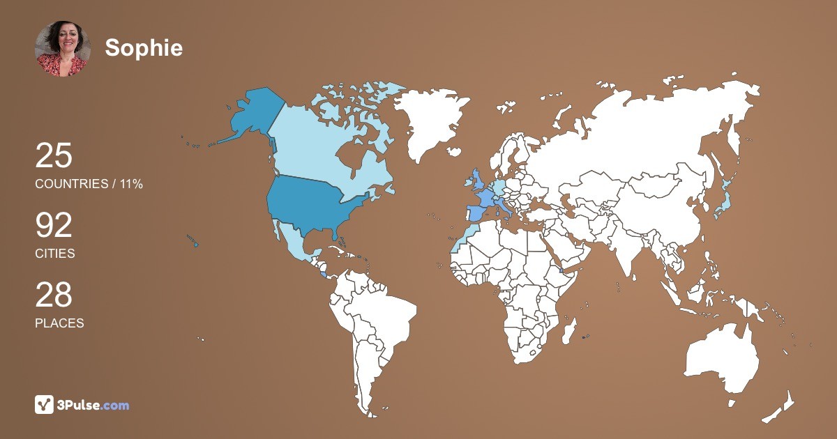 Sophie Lion's Travel Map Image
