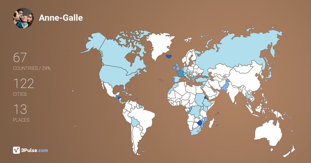Anne-Galle Roy-Mlc's Travel Map Image