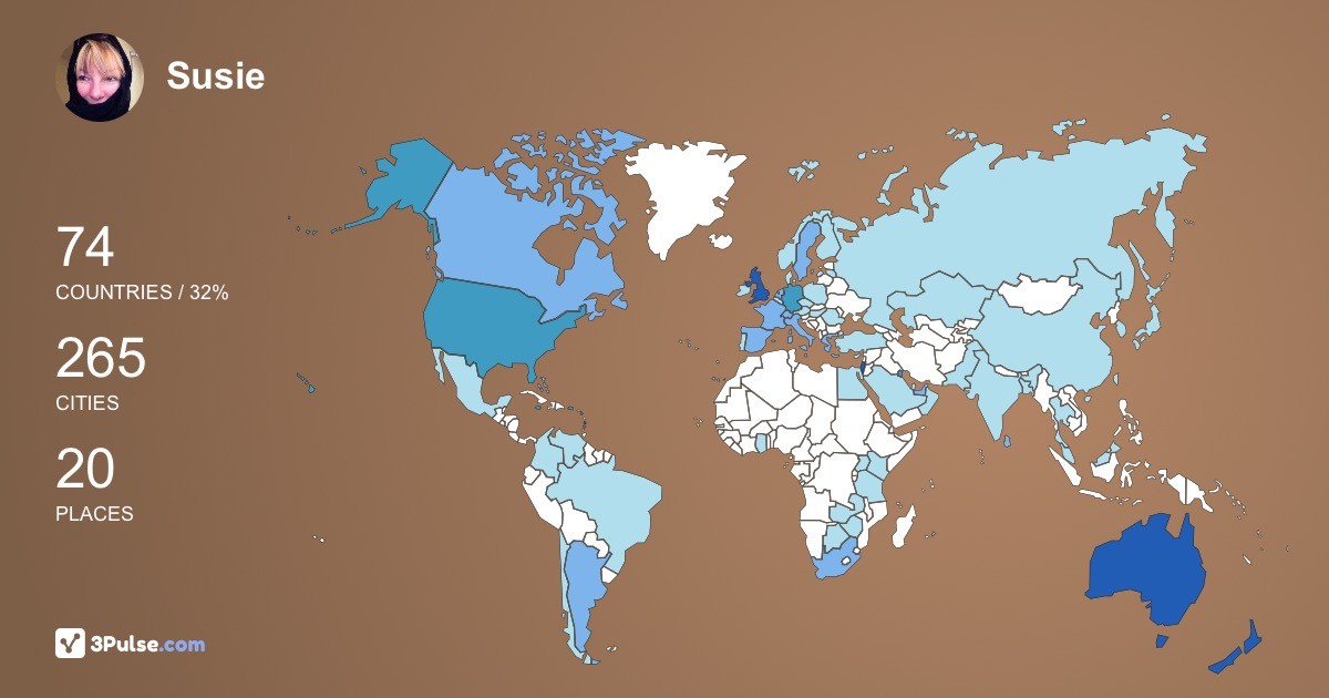 Изображение Карты путешествий Susie Wythes