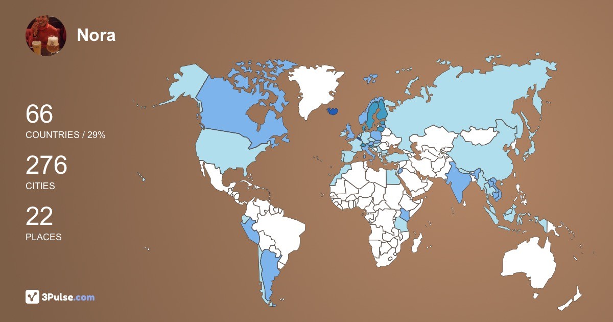 Изображение Карты путешествий Nora Berg