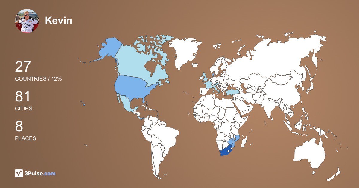 Изображение Карты путешествий Kevin Calitz