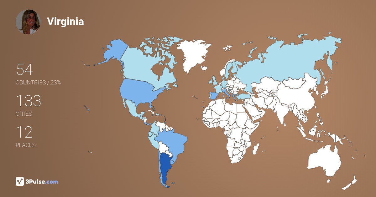 Virginia Poggi's Travel Map Image