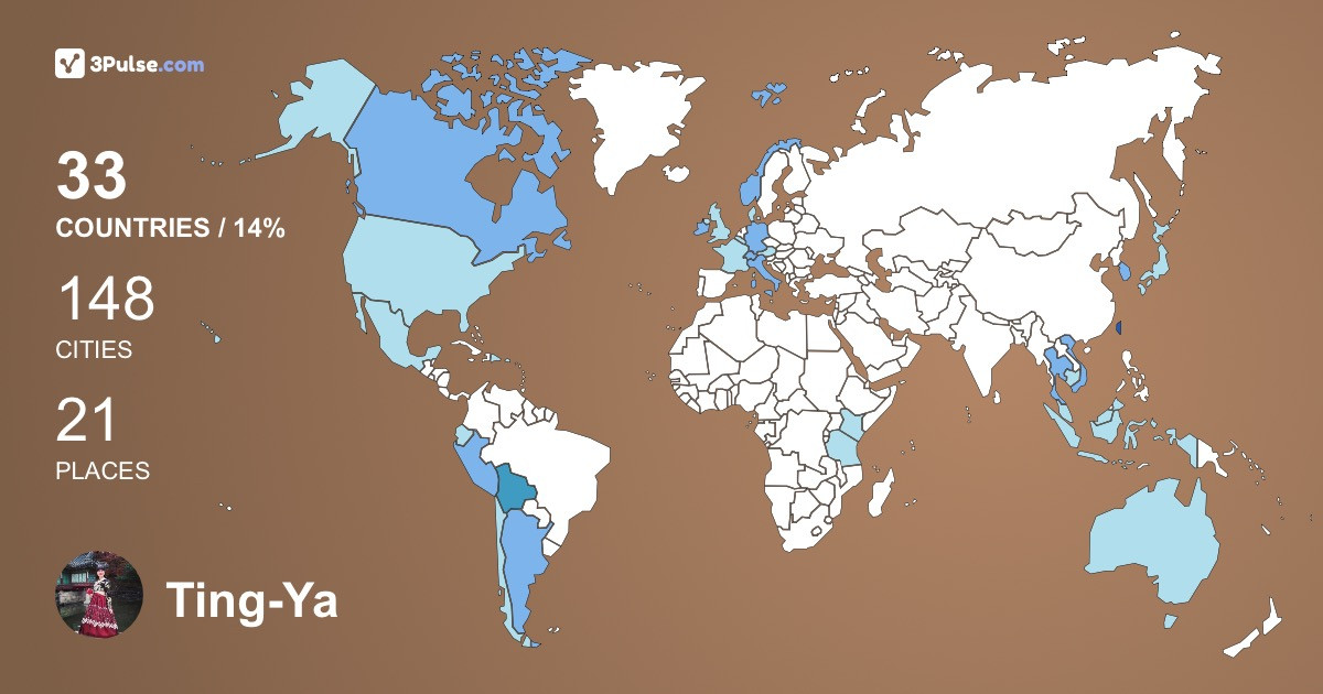 Изображение Карты путешествий Ting-Ya Guizzo