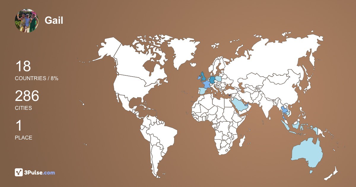 Изображение Карты путешествий Gail OMahony