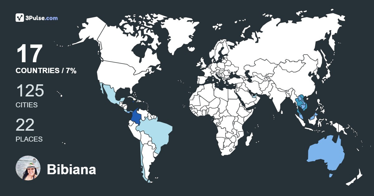 Изображение Карты путешествий Bibiana Pea-Bueno
