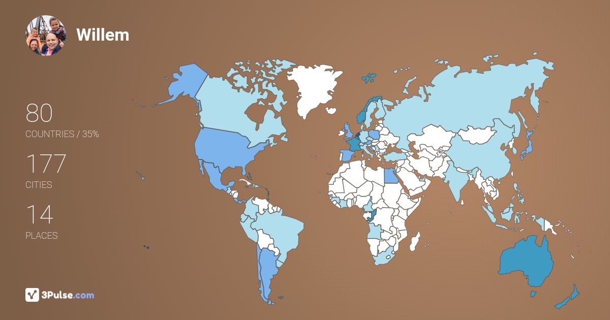 Изображение Карты путешествий Willem Hartman