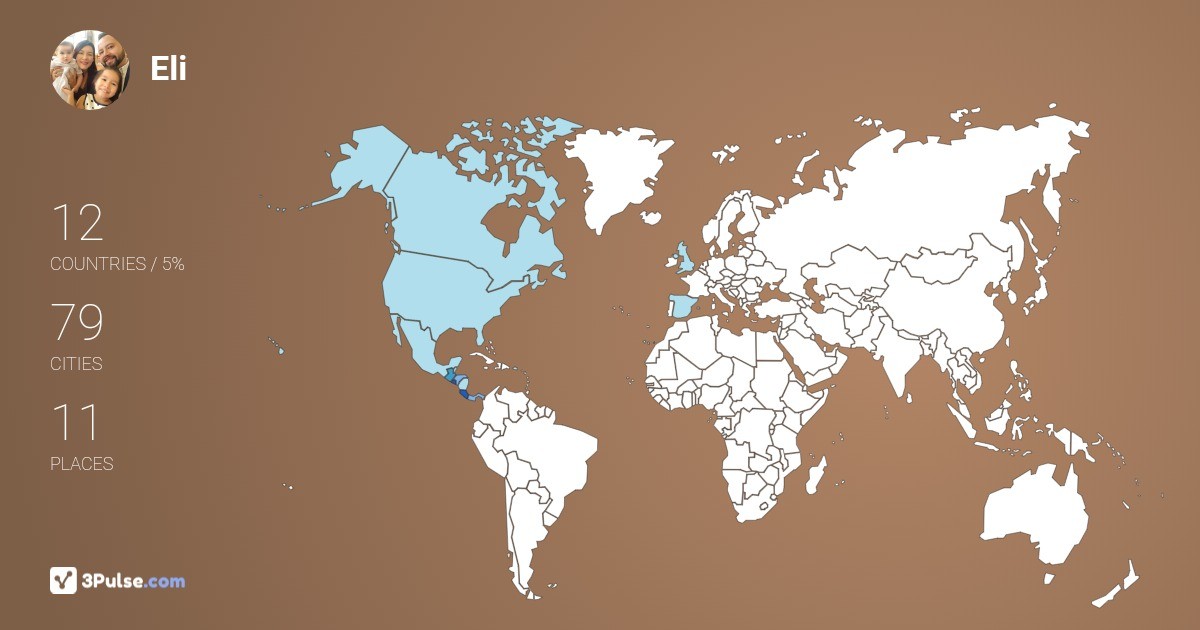 Eli Segovia's Travel Map Image