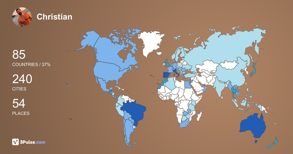 Christian Ballestrin's Travel Map Image
