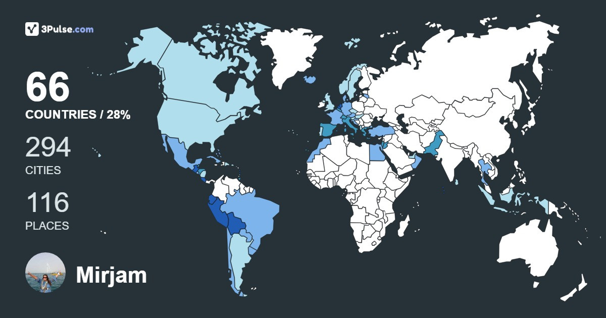 Изображение Карты путешествий Mirjam Shah