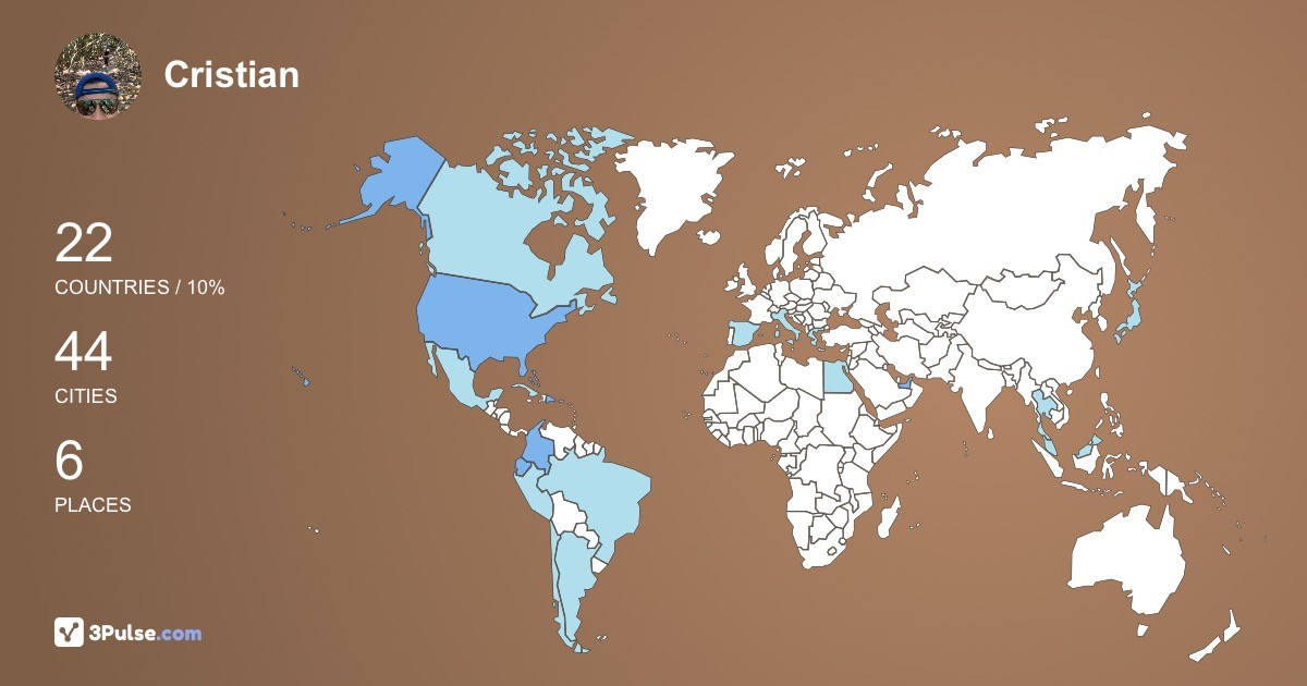 Изображение Карты путешествий Cristian Molina-Aleaga