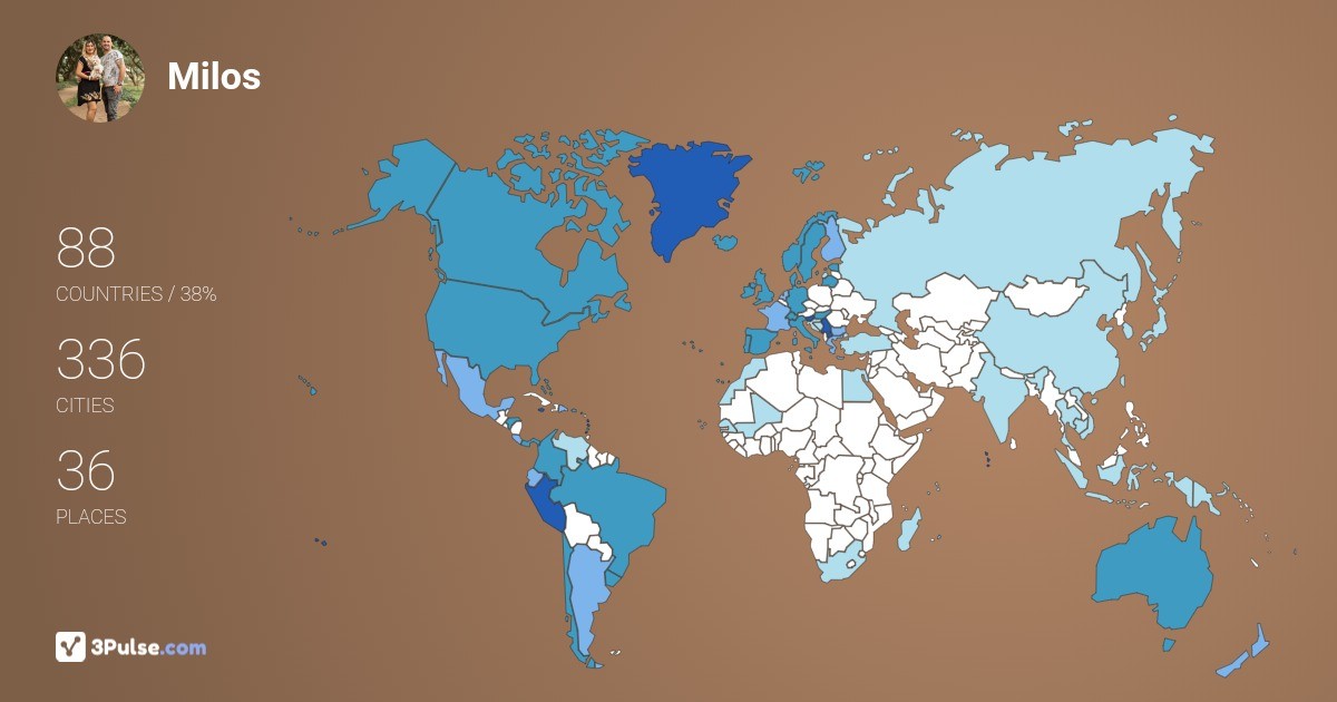 Изображение Карты путешествий Milos Jelic